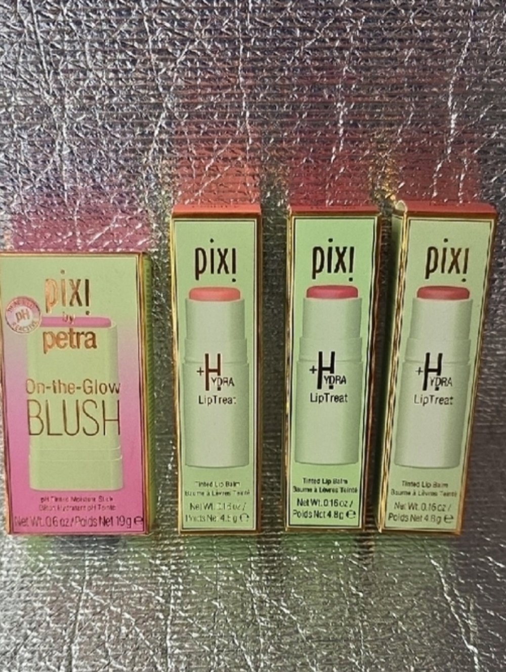 Pixi On-the-Glow Blush & Hydra LipTreat Set - coral and pink